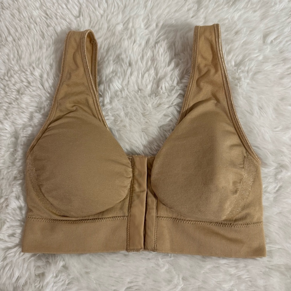 Miracle Bamboo Bra In Tan Size Large